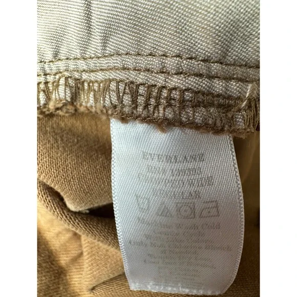 Everlane Women Tan Brown Wide Leg Cropped‎ Sailor Pants Jeans Size 6 READ - Picture 6 of 10